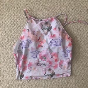 Kortni Jeane “Squared Up” Floral Swimsuit Top